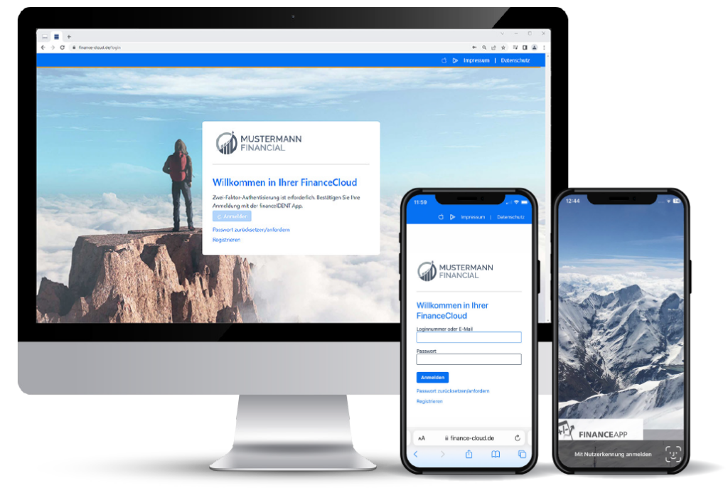 smartMSC, FinanceCloud und FinanceApp auf Desktop und Smartphone
